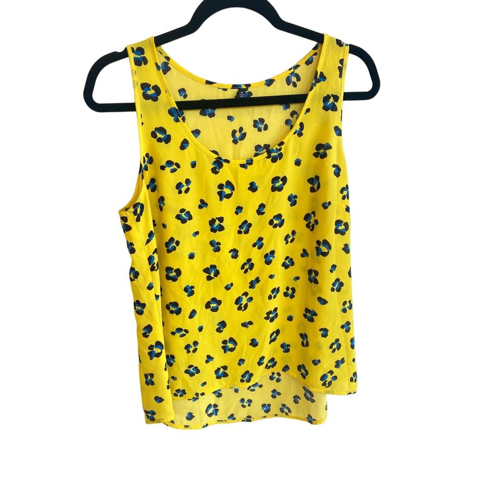 CAbi Sunny Set Limited Edition Wrap Tie Yellow Blouse Tank 2-Piece Set Medium - Picture 4 of 15